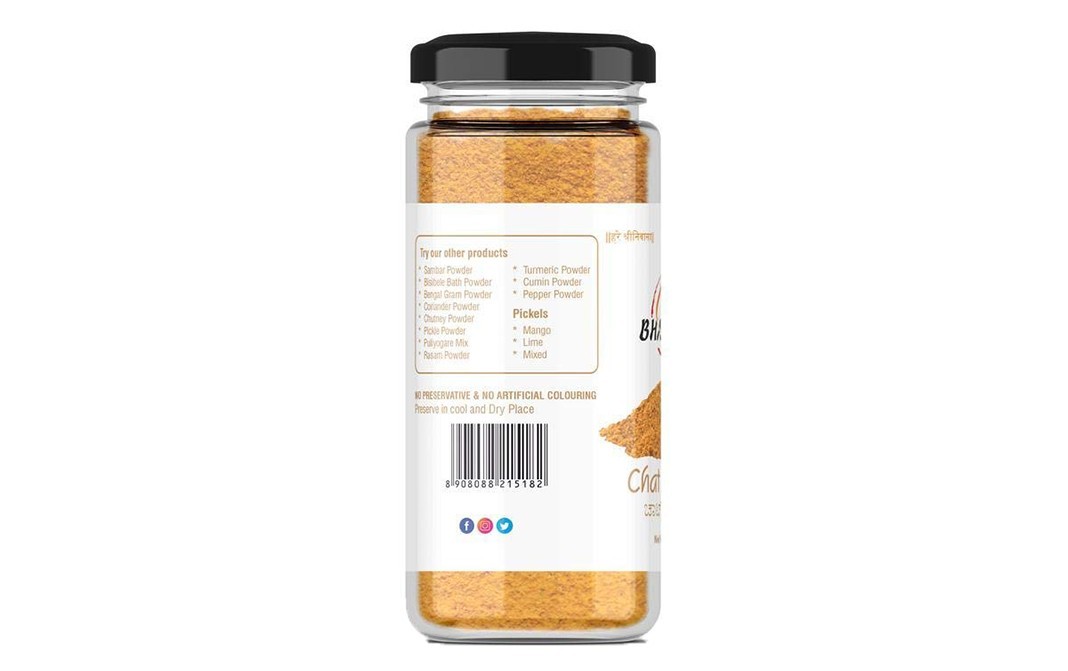 Bhavani's Chat Masala    Glass Jar  100 grams